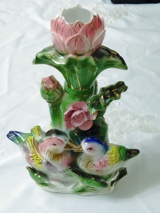 Статуэтка лотос птицы