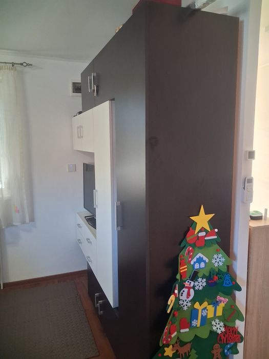 Dulap Living alb - negru