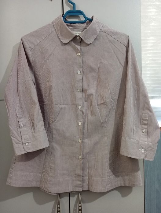 Cămașă în dungi cu mânecă trei sferturi mărimea L, marca Riders by Lee