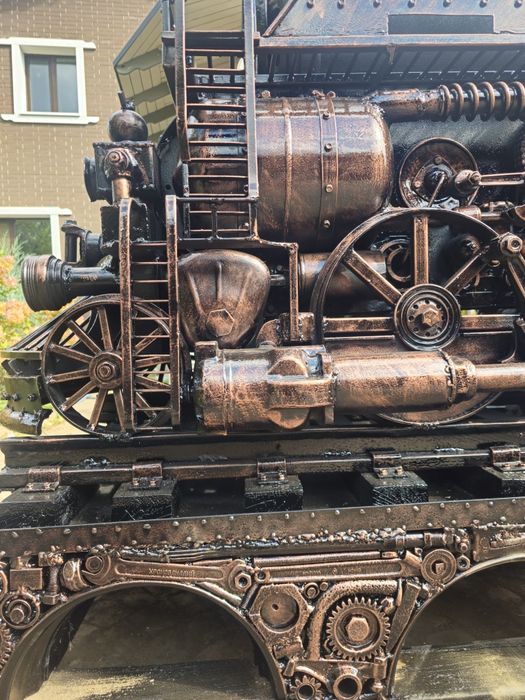 Мангал-паровоз ручной работы