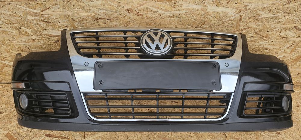 Bară față Passat B6 Originală Completă cu Spălător Faruri Tot Original,  senzori parcare,  instalație electrică, Proiectoare LC9X, din Rm-Vâlcea
