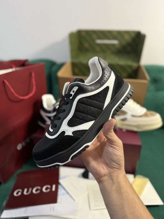 Adidasi Gucci piele naturala 100% Full Box colectie noua