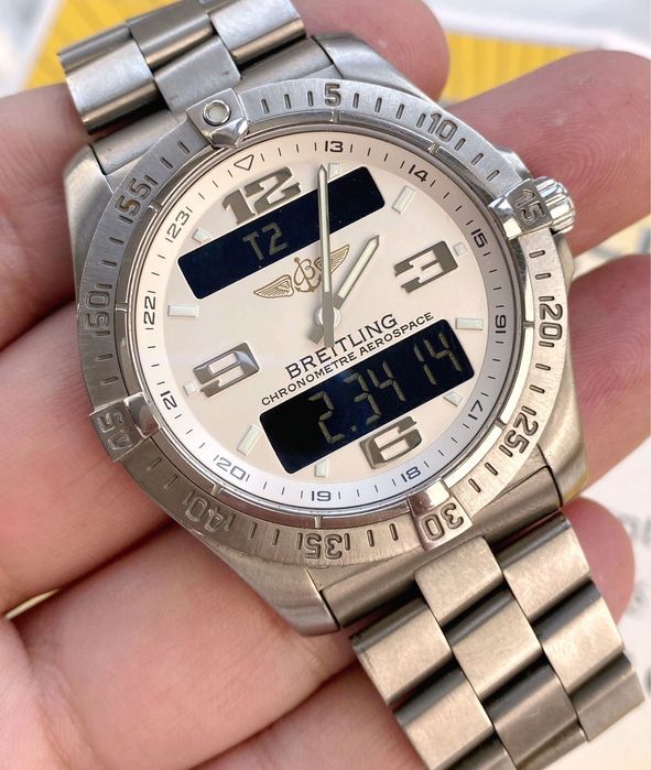 Ceas Breitling Aerospace Chronometre Titanium schimb cu omega tudor iwc