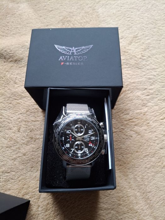 Ceas cronograf Aviator F-series