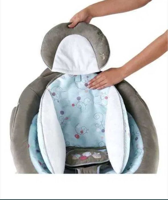 Шезлонг Люлка InGENUITY Cozy Coo Бебешка ел. люлка, Bright Starts