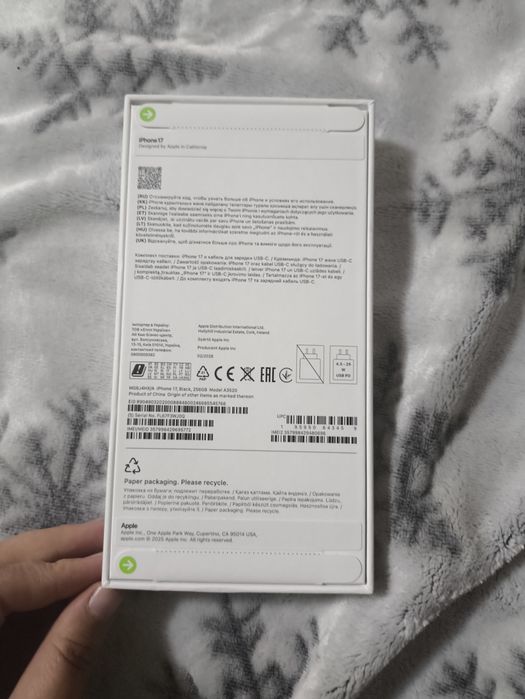 Iphone 17 , память 256 Гб, запичаттаный