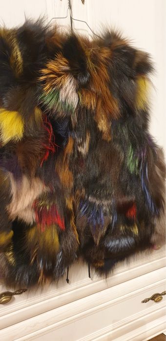 Vesta blana naturala vulpe