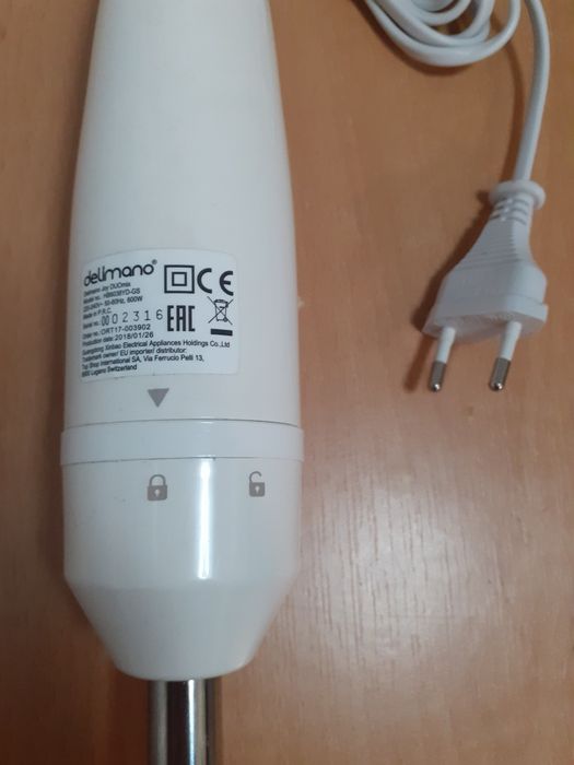 Blender DELIMANO, 600 W, functie Turbo, lame din otel inoxidabil