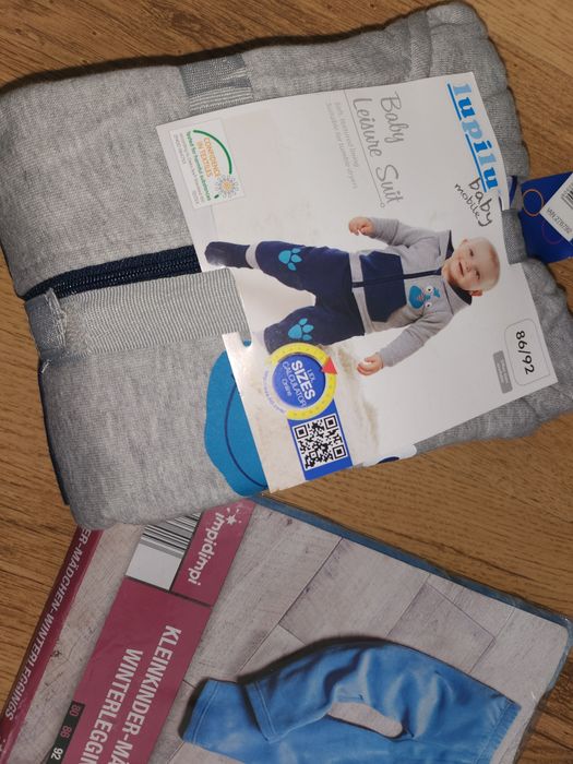 Нови екипи за момче 86- 92 размер и зимно яке lupilu 110р.