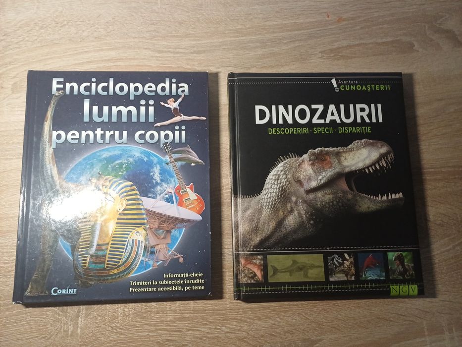 Cărți educative pentru copii – Enciclopedia lumii & Dinozaurii