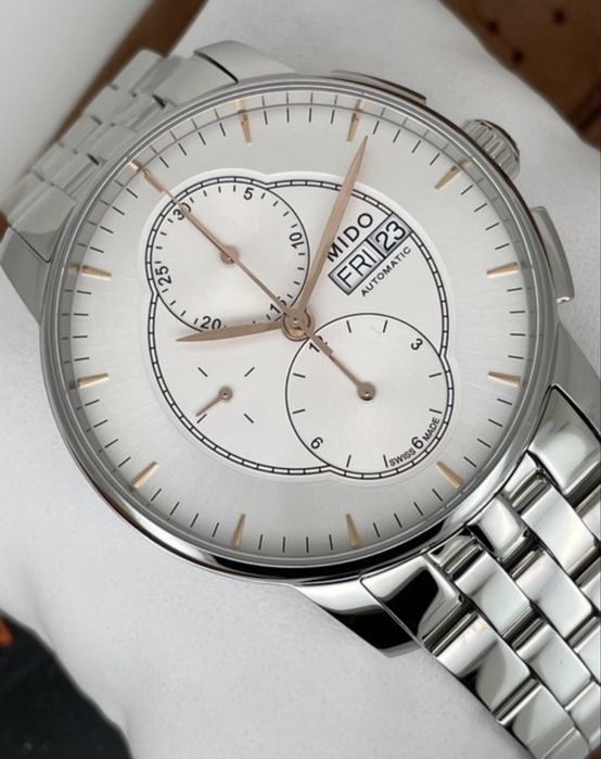 Mido Baroncelli Chronograph Automatic M8607.4.10.1 – Swiss Made Schimb Tudor Omega