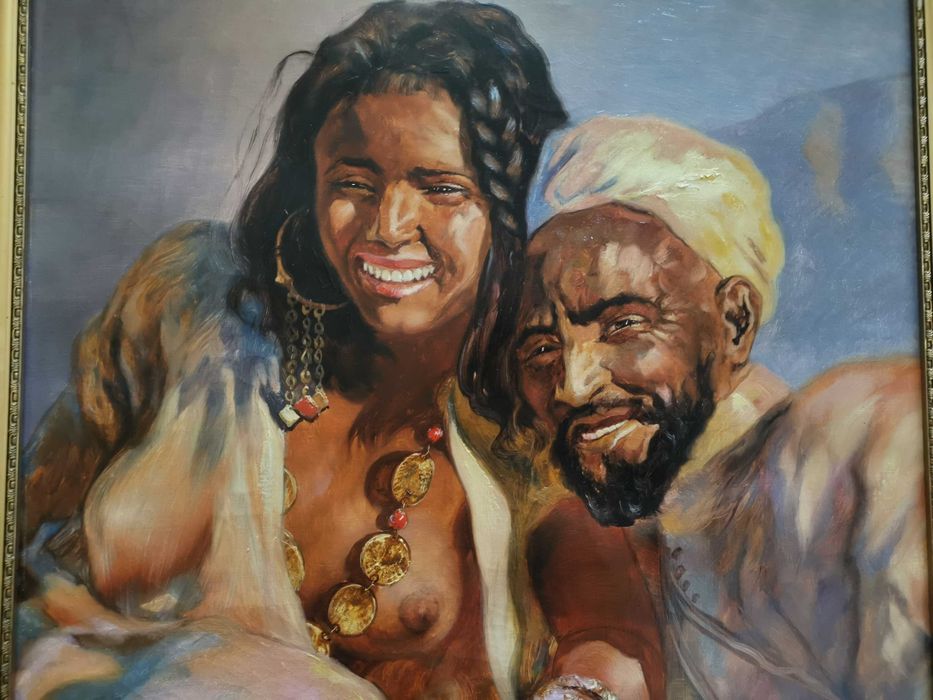 Tablou vechi ulei pe panza