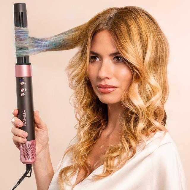 Ondulator Multistyler Cecotec Bamba CeramicCare AirGlam 8 in 1, placa de indreptat si ondulator cu tehnologia Coanda, Uscator, 1400 W -Negru-RESIGILAT