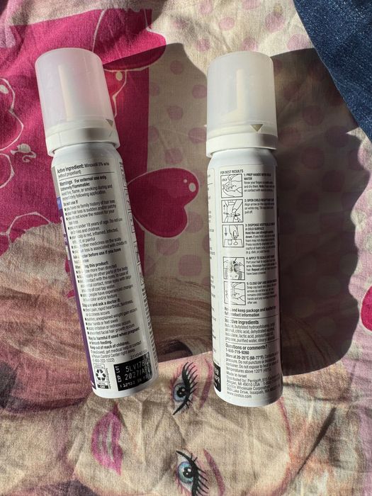 Set 2 Flacoane Minoxidil 5% Spumă pentru Femei (Foam Unscented) - Noi / Tratament 4 Luni