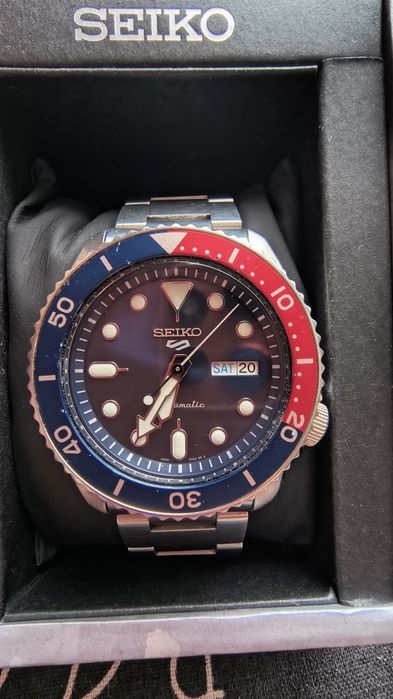 Seiko 5 sport pepsi automatic srpd53 4r36-07g0 часовник