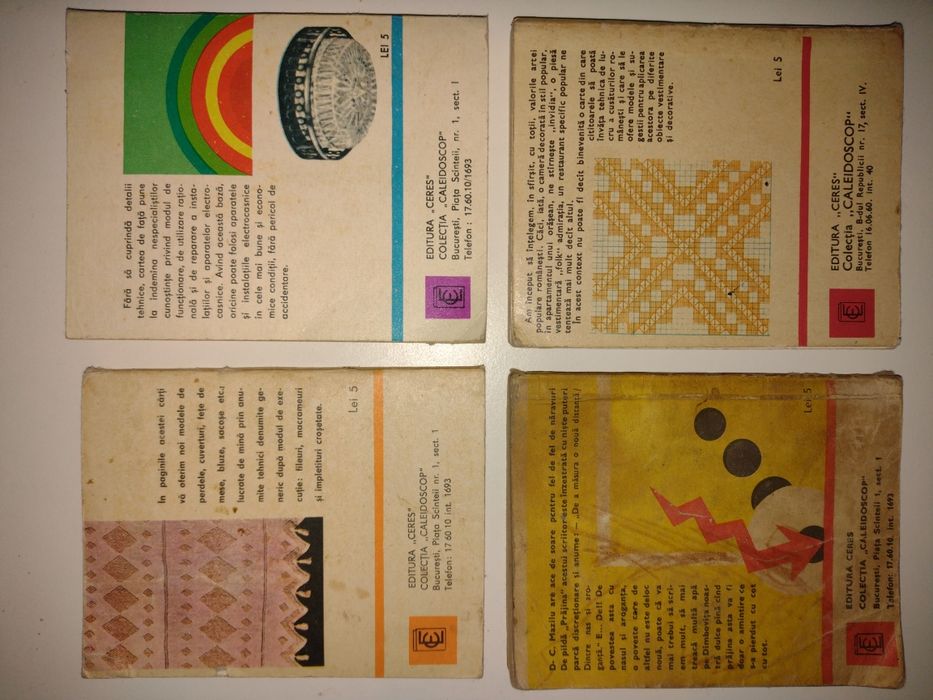 Vând diverse cărți vechi de artă populară / țesături
