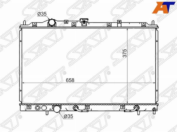 Радиатор Mitsubishi Colt
