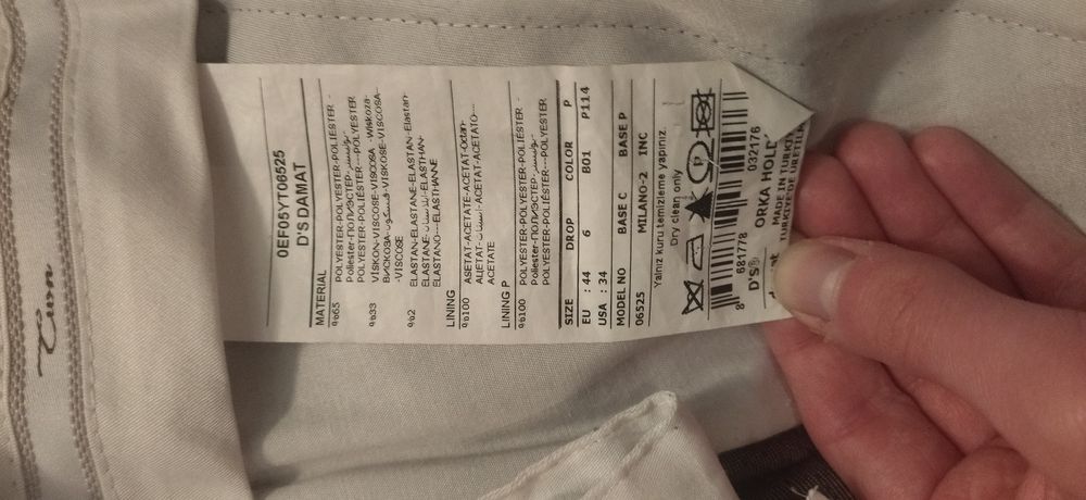 Costum D'Signed mărimea M