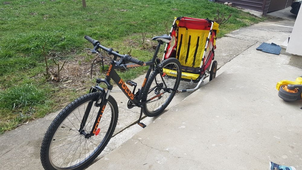 Cărucior bicicletă copii
