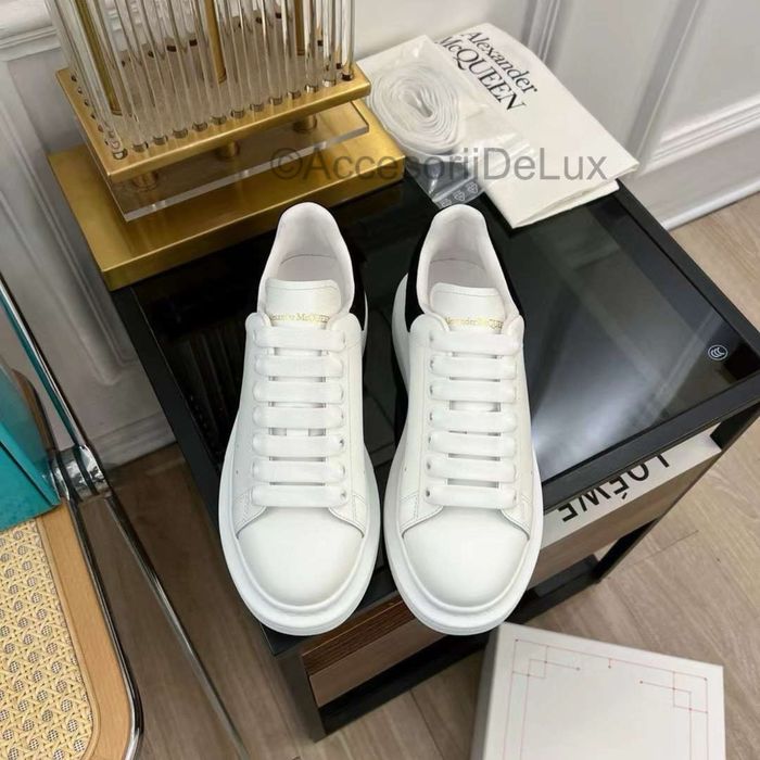 Alexander McQueen Black/White Full Box Verificare Colet Size 36-45