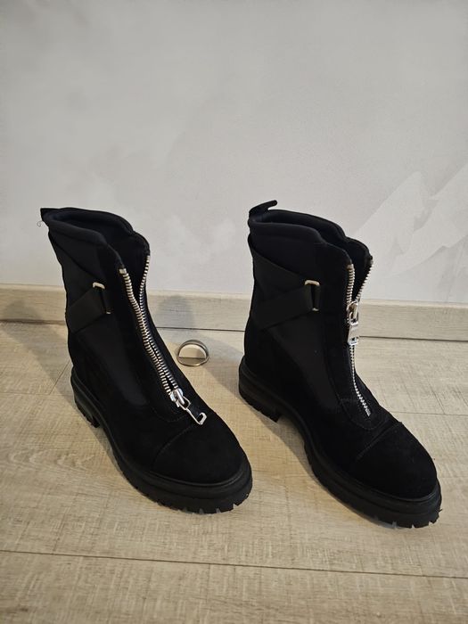 Ghete Musette piele intoarsa