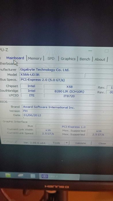 placa de baza Gigatybe GA-X58A-UD3R Rev. 2.0