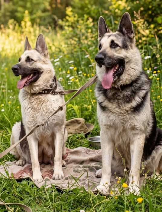 Щенки восточно-европейской овчарки