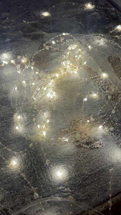 2 вида гирлянды на шторы