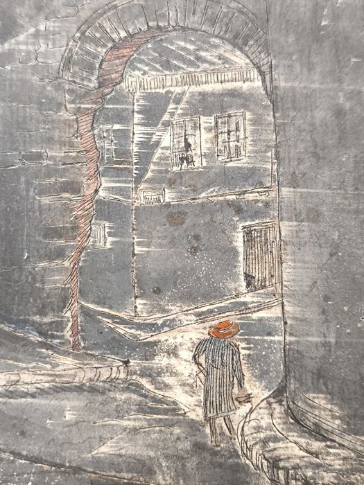 Антикварна метална плоча – „Хисар капия“, Пловдив (Стил Петър Морозов)