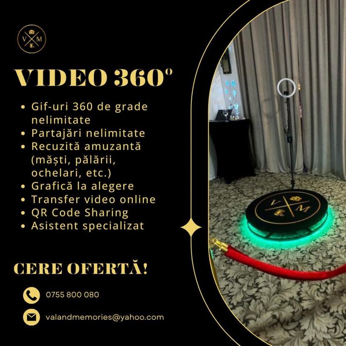 Cabinǎ foto si platforma 360•