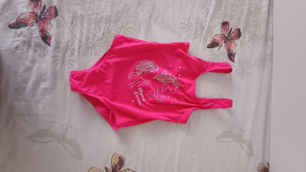 Costum baie fete nou 8-9 ani