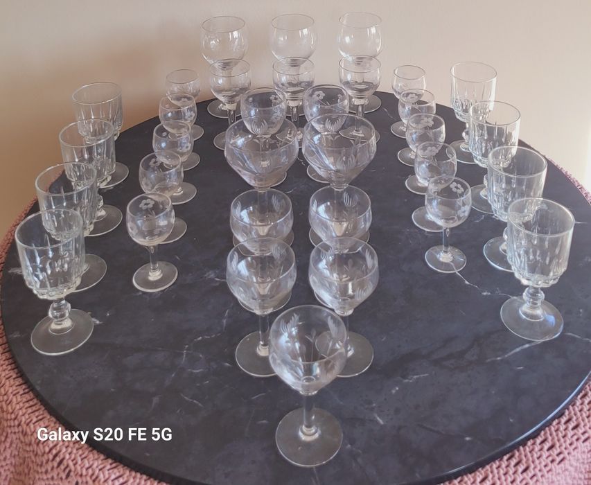 Кристални чаши за вино ,ликьор и шампанско