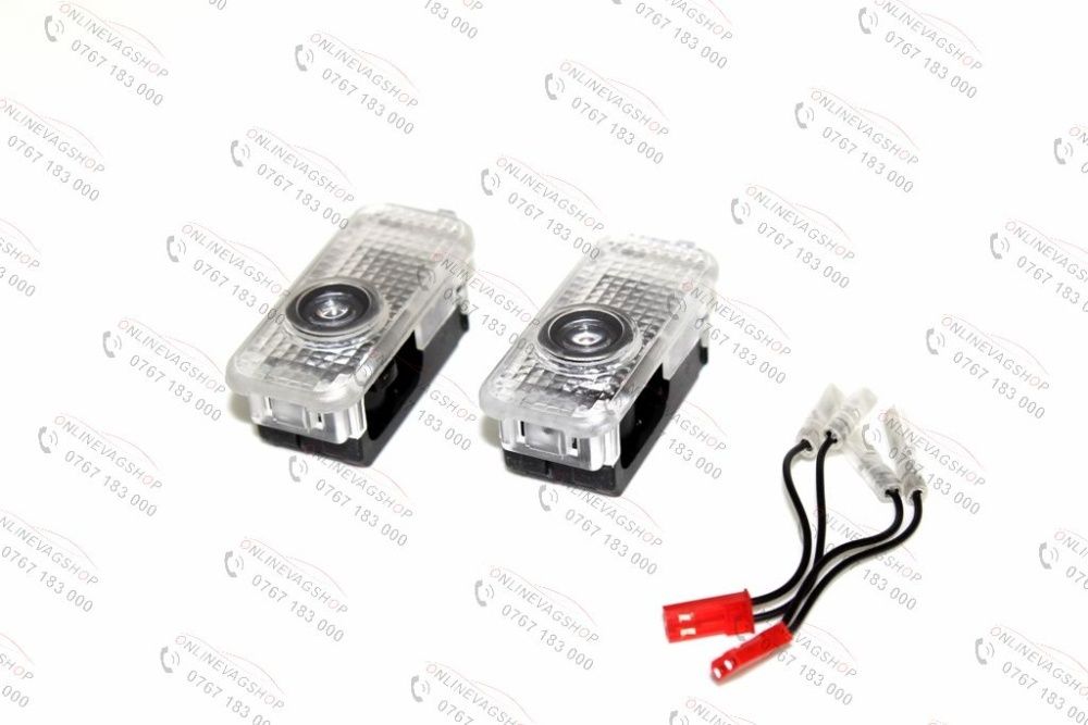 Set lampi dedicate logo Volkswagen pt portiere VW Passat B5, Touareg