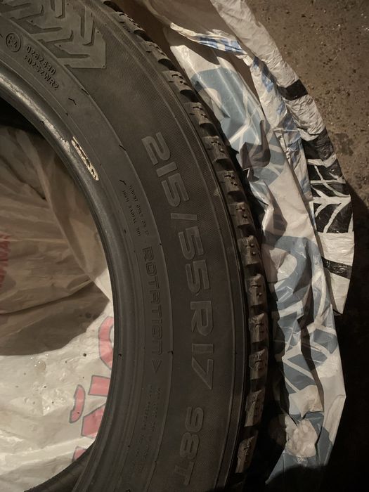 Шины зимние шипы, лепучка