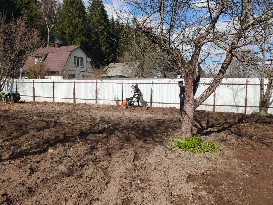 Уборка чистка земли