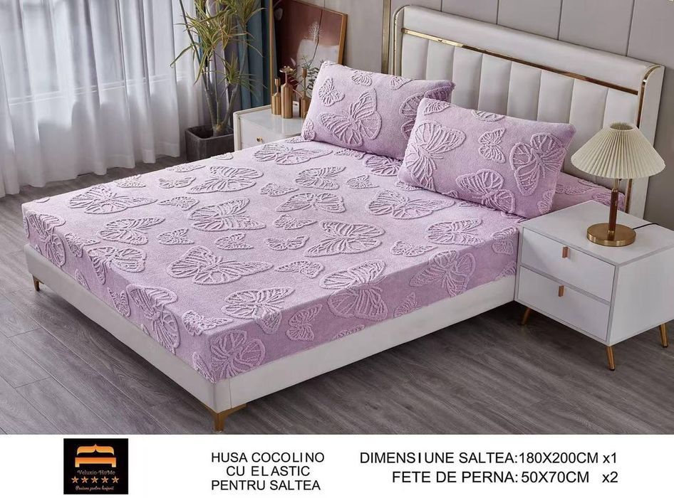 Husa de pat cocolino pufoasa