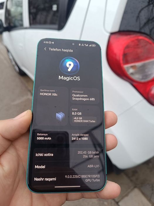 Honor x8c 2025 состояние хорошо