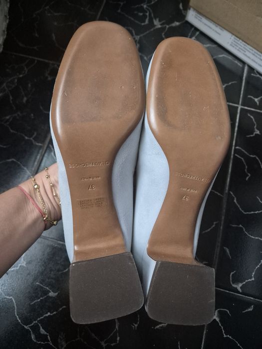 Pantofi piele intoarsa, aproape noi