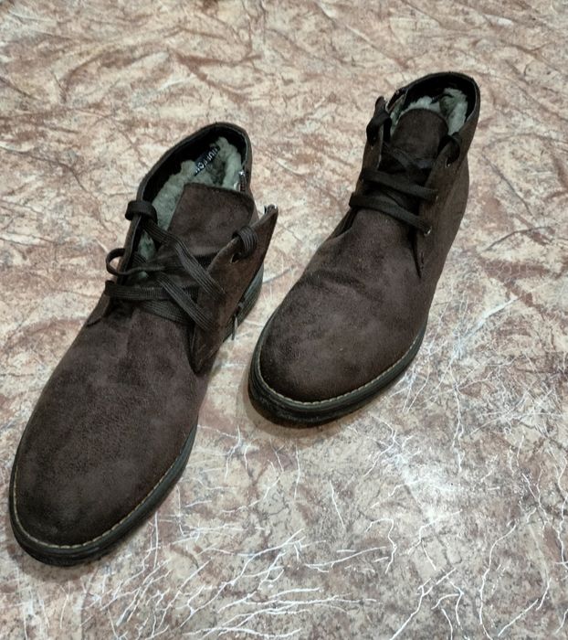 Обувь мужская на шнурках и молнии