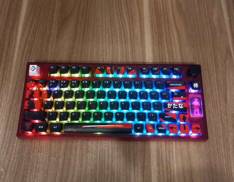 QwertyKey75 Samurai – Tastatură Mecanică Wireless/Bluetooth, Hotswap, RGB, VIA/QMK