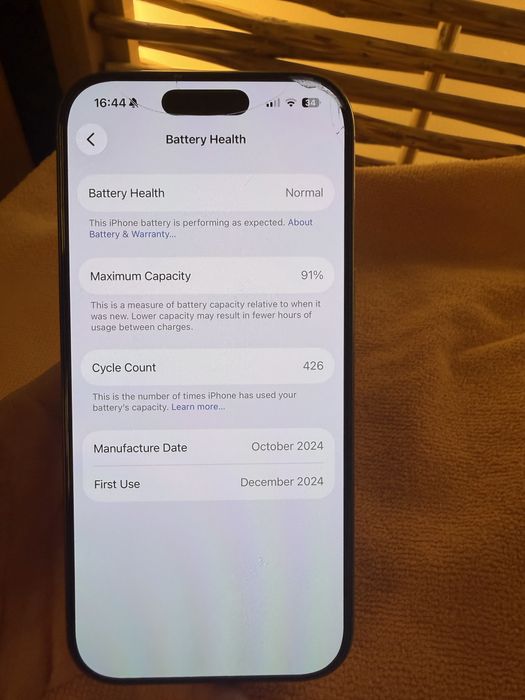 iPhone 16 pro 256GB silver
