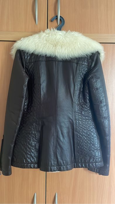 Кожаная дубленка