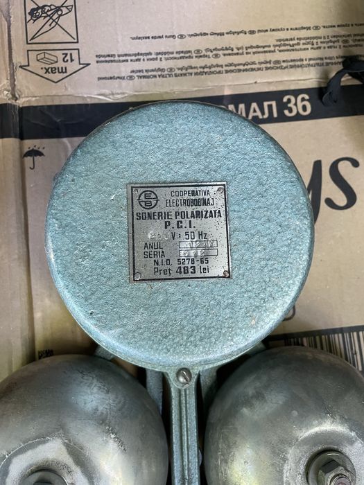Sonerie polarizata - industriala - 1974 - nou-nouta - VINTAGE