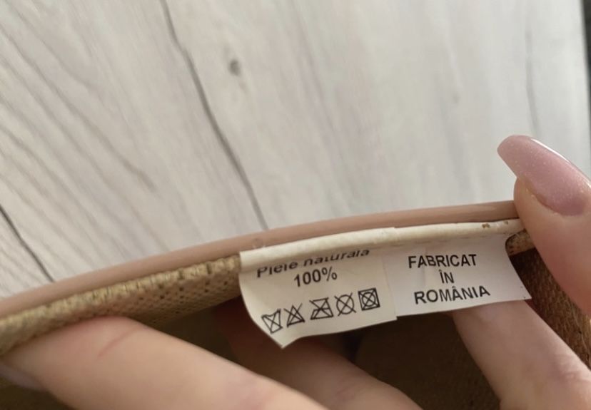 Plic elegant nude piele naturala lacuita