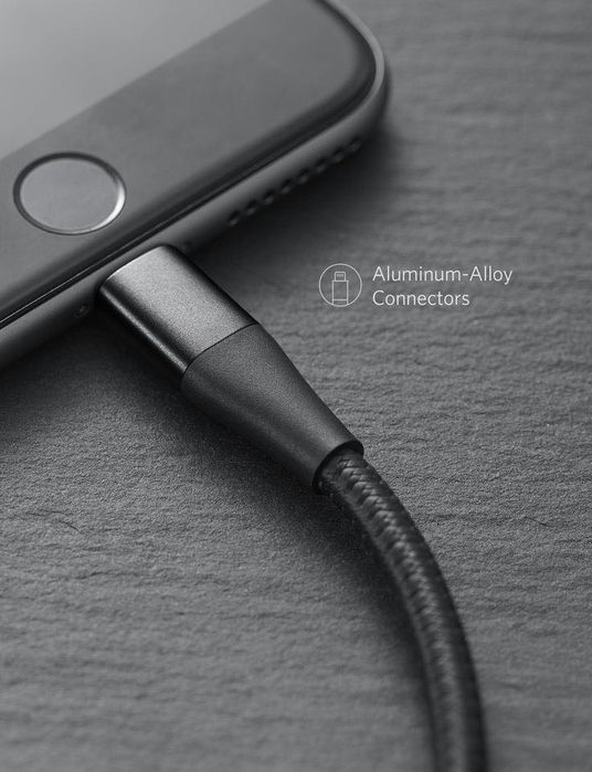 ANKER, Powerline+ II. 1.8метр USB шнур  Lightning для iPad и iPhone