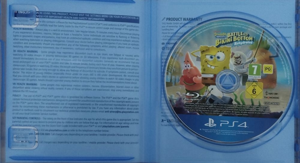 Продам Диск PS4 SpongeBob: Battle for Bikini Bottom (наличкой)