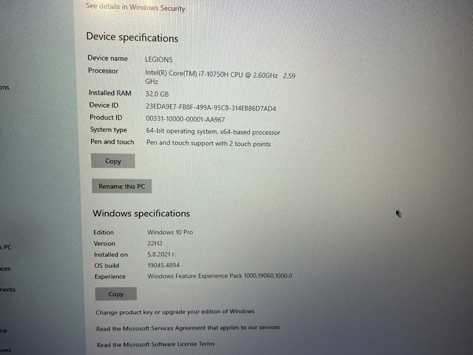 Lenovo Legion 5 15IMH05H