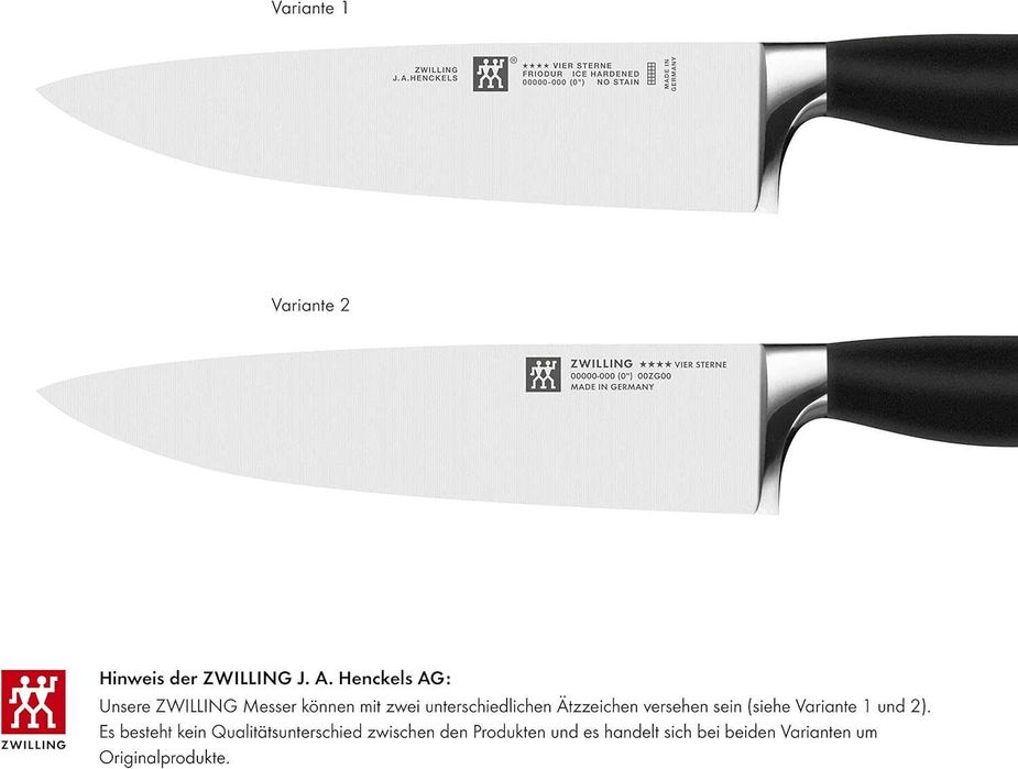 Комплект ножове Zwilling Four Star, Самозаточващ се Блок