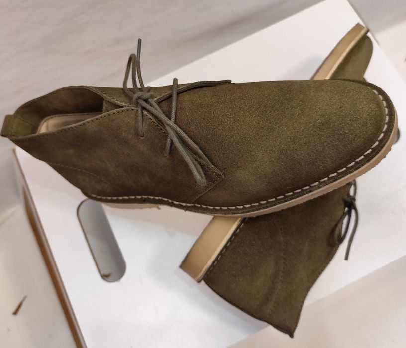 Ghete chukka 43 premium Pier One piele naturala moale verde