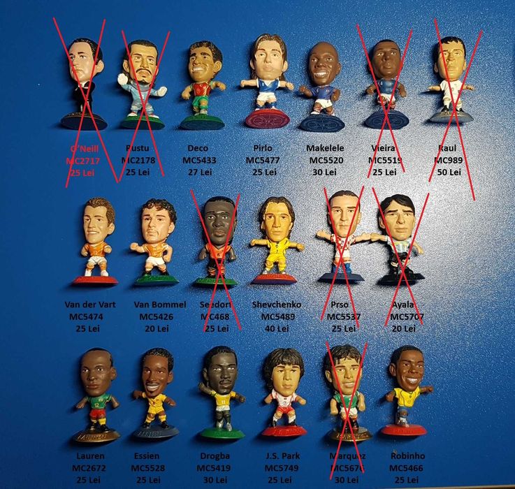 Figurine fotbalisti Corinthian si SoccerStarz